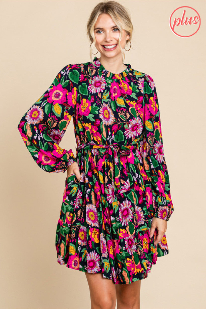 Falling For You Dress - CURVY