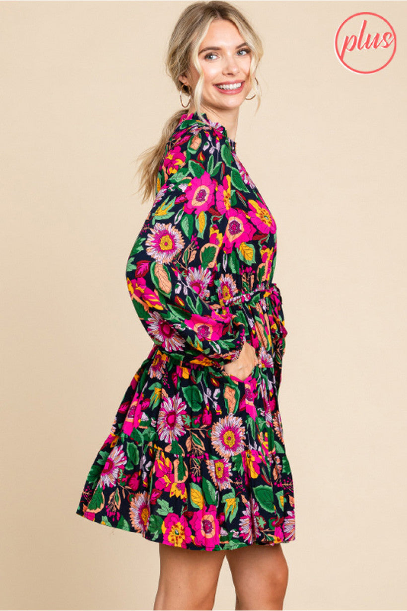 Falling For You Dress - CURVY