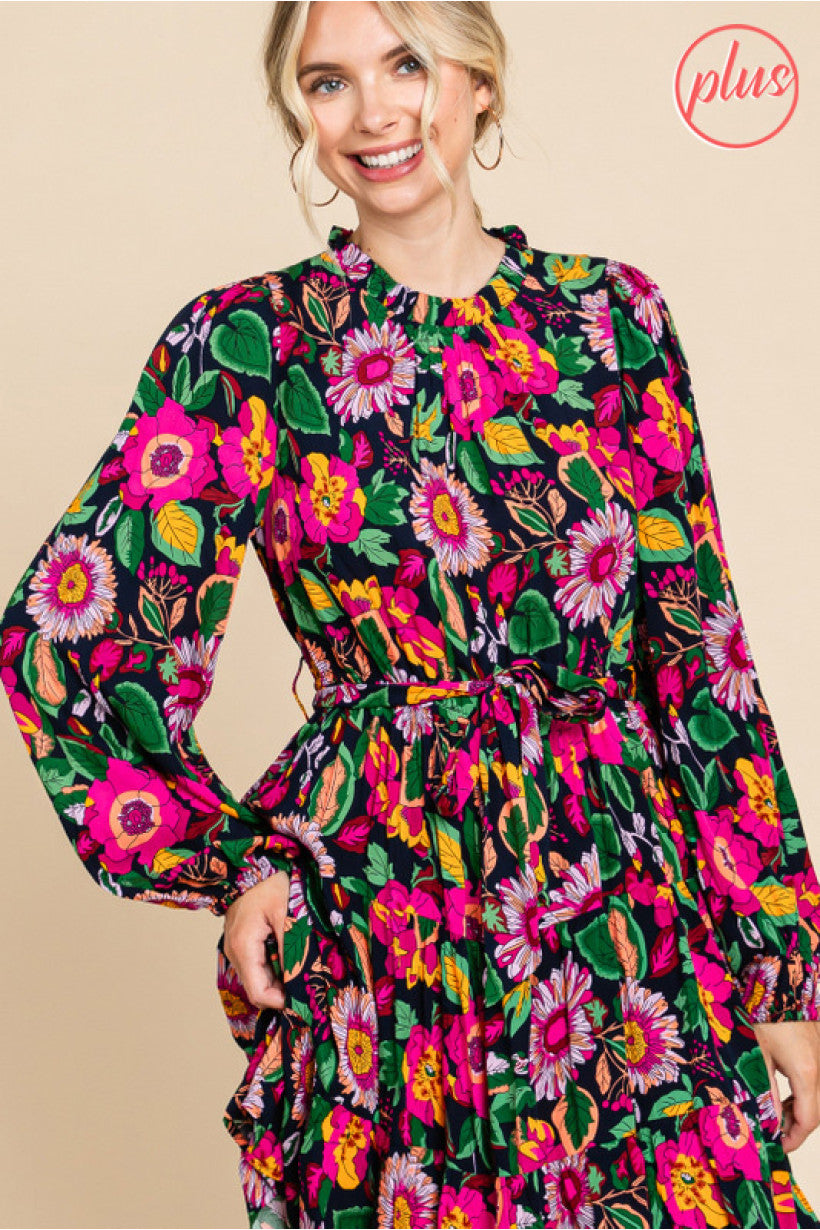 Falling For You Dress - CURVY