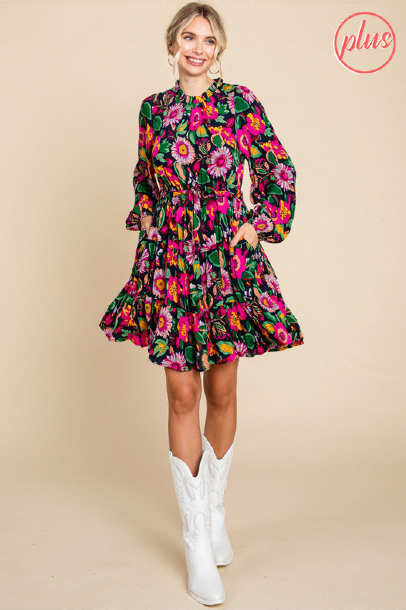 Falling For You Dress - CURVY