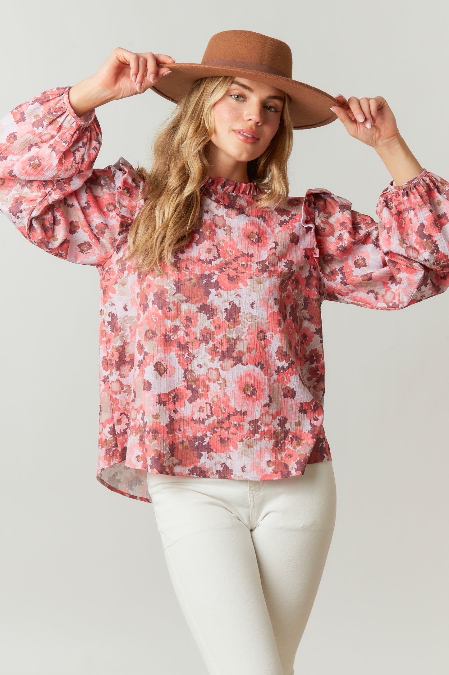 All My Love Mauve Floral Top