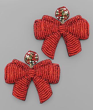 All Wrapped Up Earrings RED