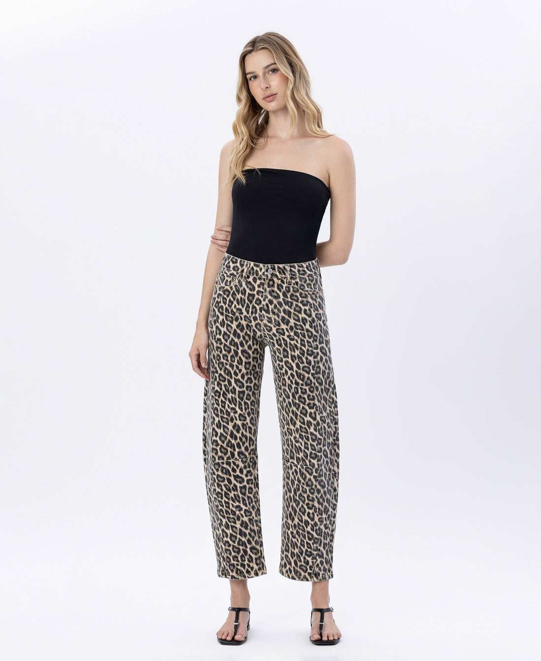 Kate Leopard Barrel Jeans