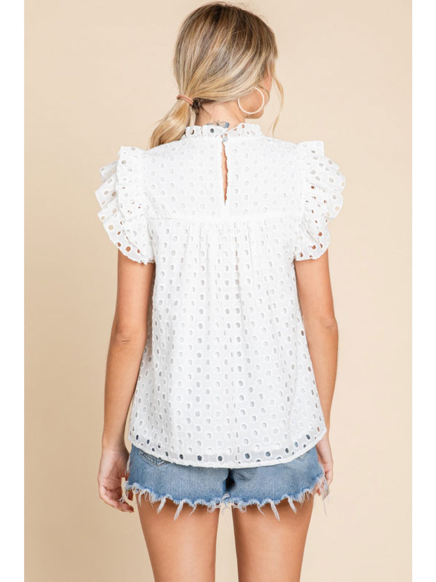 Evelyn Eyelet Top
