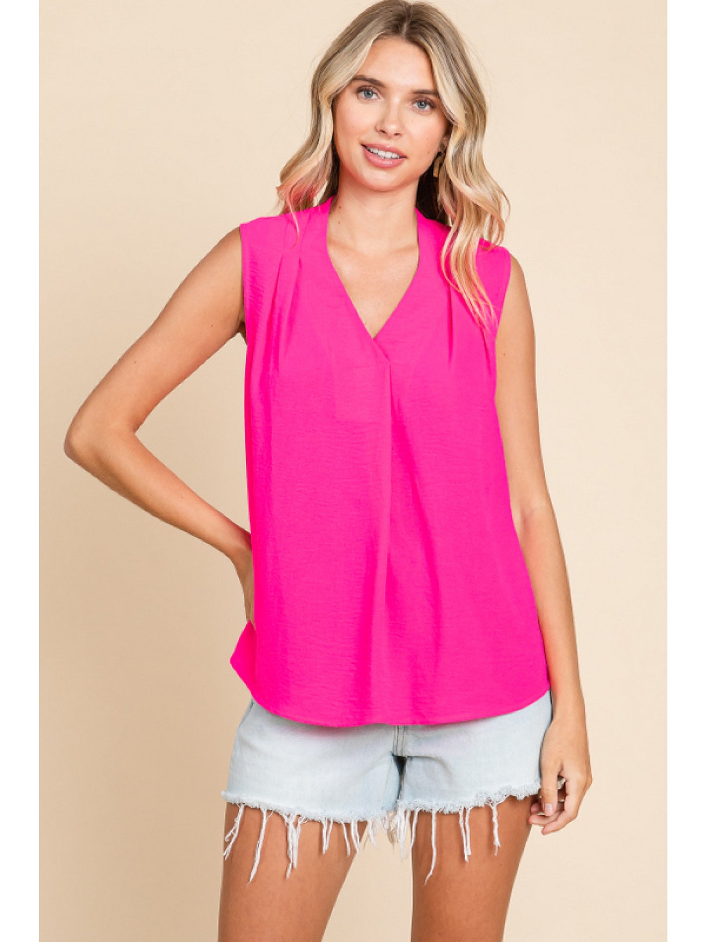 Tanner Tank- HOT PINK