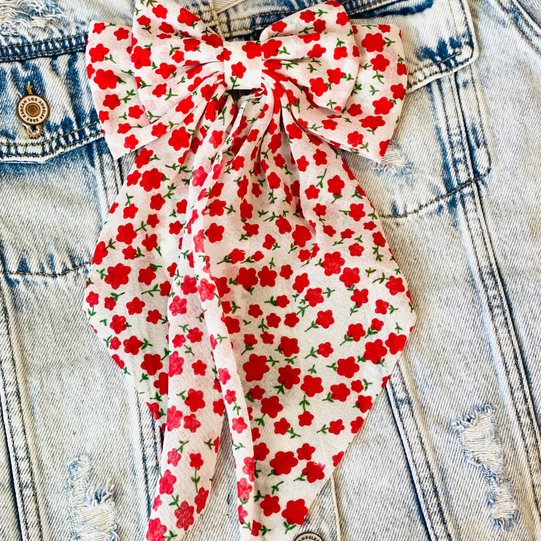 Red Poppy Bow