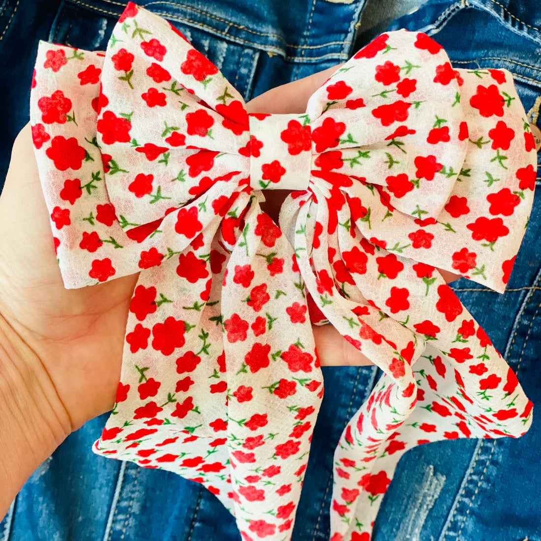 Red Poppy Bow