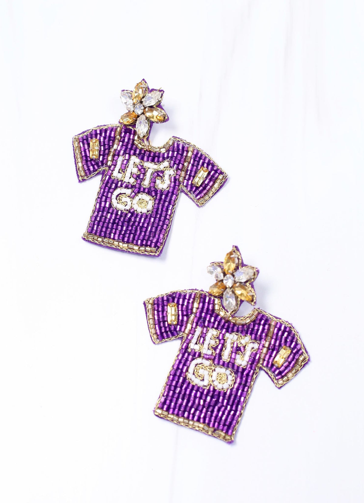 Purple and Gold Let's Go Jersey