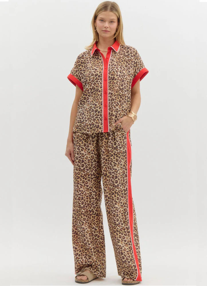 Scarlet Leopard PANTS