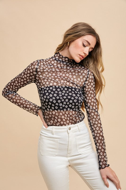 Daisy Mesh Top