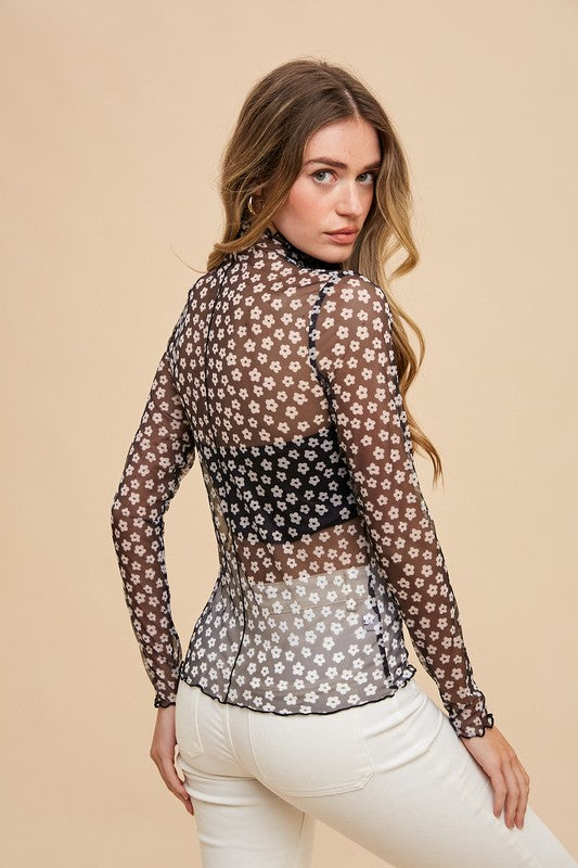 Daisy Mesh Top