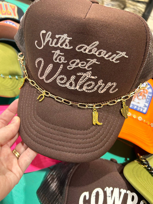 Gold Western Trucker *CHAIN ONLY*